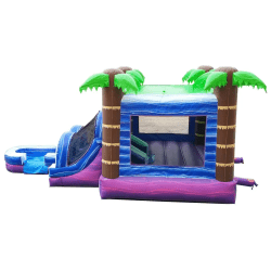 Tropical Wet/Dry Slide Bounce House Combo kids20blue20and20purple205 1771292357 Tropical Wet/Dry Slide Bounce House Combo