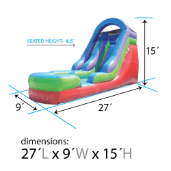 15’ Rainbow Inflatable Water slide rainbow20slide202 1771290274 15’ Rainbow Inflatable Water slide